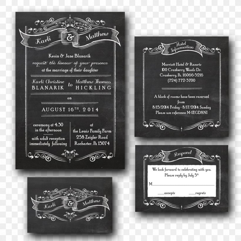 Wedding Invitation Ribbon Blackboard Lace Embellishment, PNG, 1000x1000px, Wedding Invitation, Black, Black And White, Blackboard, Blue Download Free