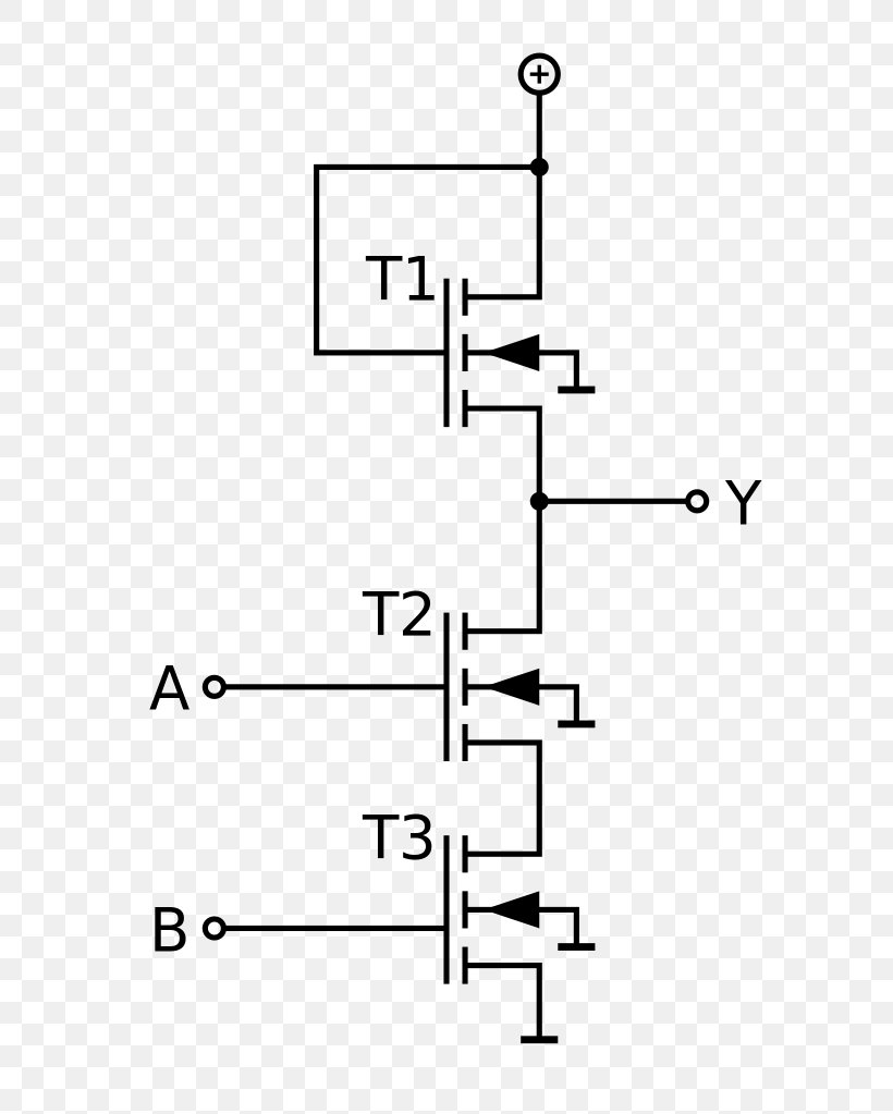 Depletion-load NMOS Logic NAND Gate MOSFET, PNG, 682x1023px, Nmos Logic, And Gate, Area, Black And White, Cmos Download Free