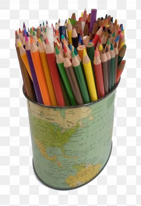 Vector Pen In The Color Of Lead - Globe Colored Pencil Pen & Pencil Cases PNG