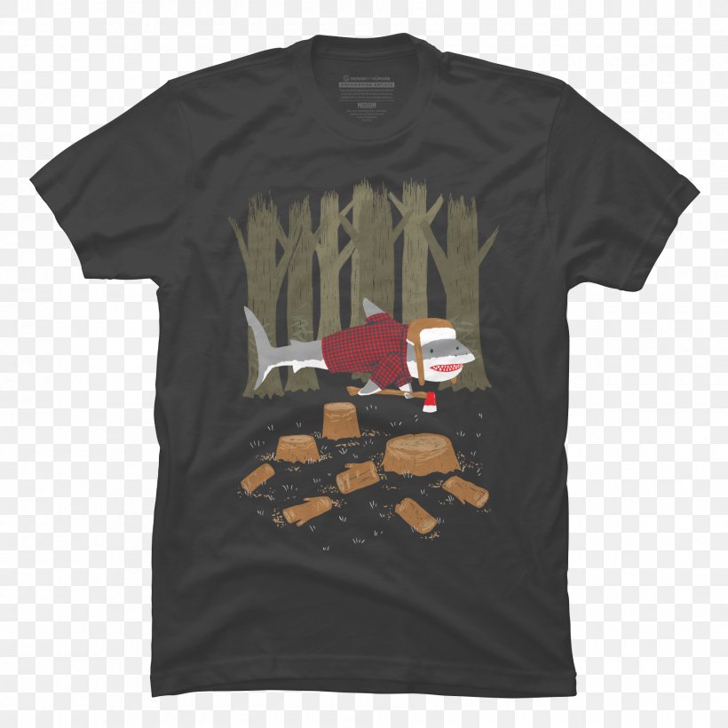 T-shirt Lumberjack Forest, PNG, 1800x1800px, Tshirt, Art, Artist, Black, Brand Download Free