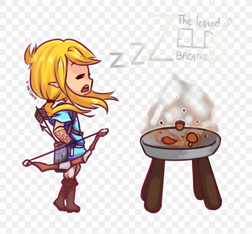 The Legend Of Zelda: Breath Of The Wild Drawing Fan Art DeviantArt, PNG, 1024x951px, Watercolor, Cartoon, Flower, Frame, Heart Download Free