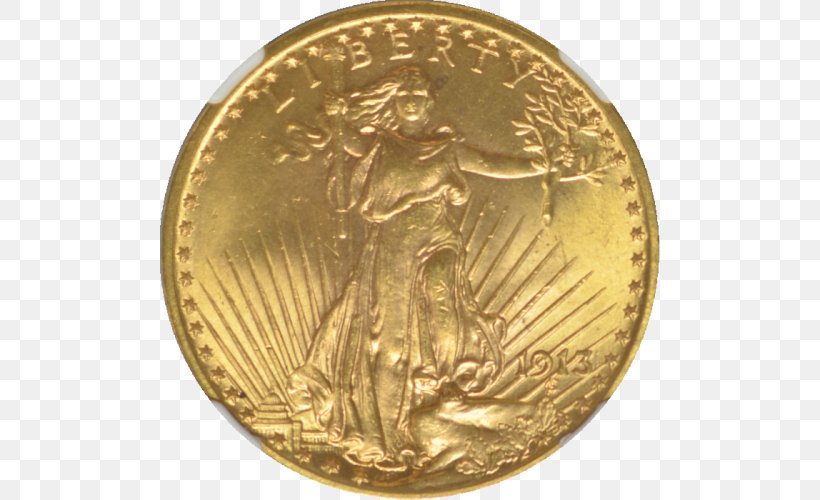 Gold Coin Gold Coin Saint-Gaudens Double Eagle Coin Collecting, PNG, 500x500px, Coin, Augustus Saintgaudens, Brass, Bronze Medal, Coin Collecting Download Free