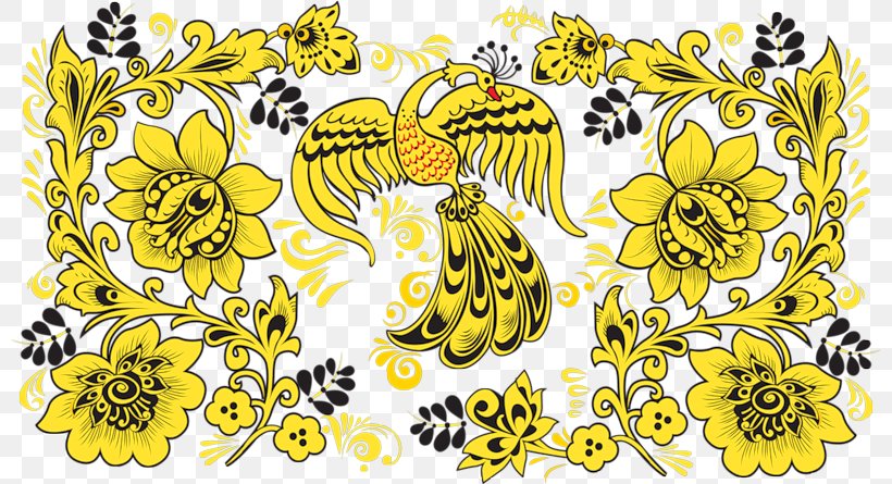 Khokhloma Russia Ornament Русские народные промыслы, PNG, 800x445px, Khokhloma, Art, Bee, Butterfly, Chrysanths Download Free