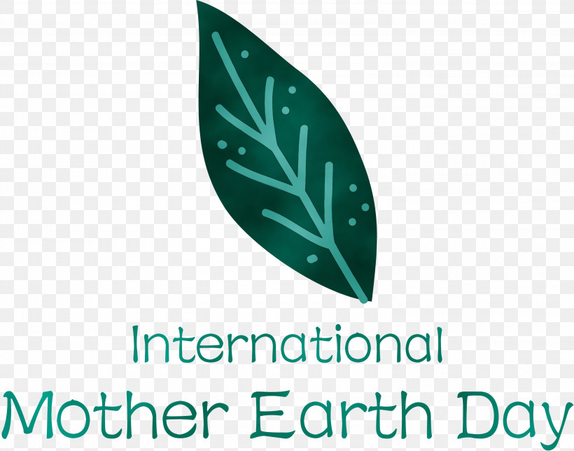 Logo Leaf Font Green Meter, PNG, 3000x2358px, International Mother Earth Day, Biology, Earth Day, Green, Leaf Download Free