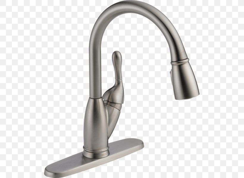 Tap The Home Depot Kitchen Lowe's Sink, PNG, 523x600px, Tap, Bathroom, Bathtub Accessory, Brass, Delta Faucet Company Download Free