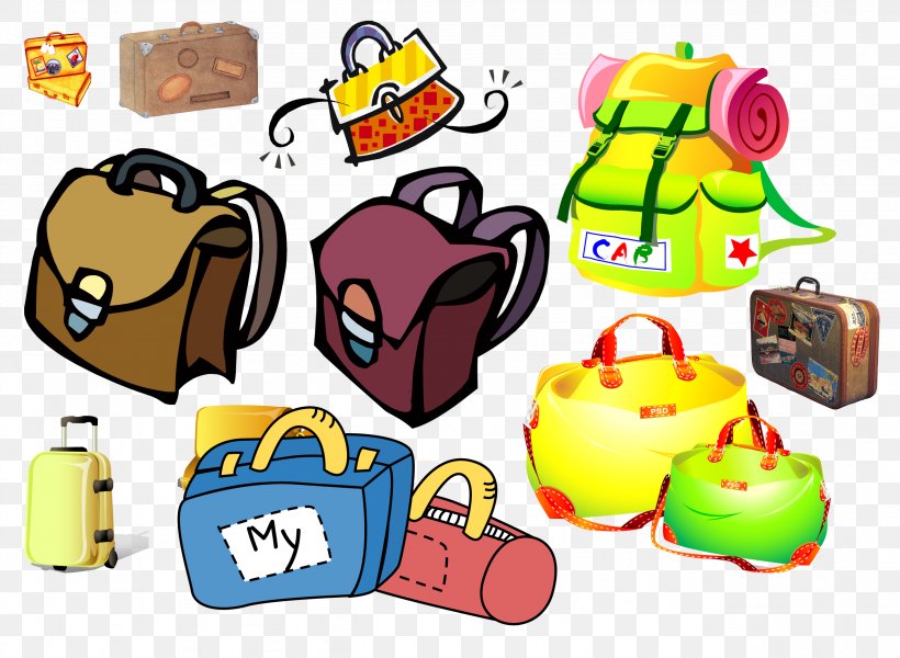 Briefcase Suitcase Handbag Clip Art, PNG, 2561x1876px, Briefcase, Backpack, Brand, Food, Handbag Download Free