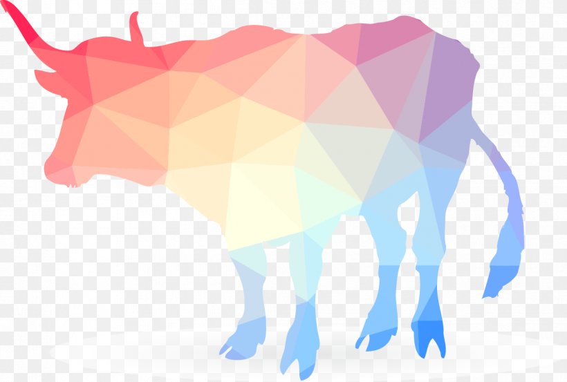 Colorful Vector Cattle, PNG, 1248x843px, Cattle, Art, Blue, Creativity, Designer Download Free