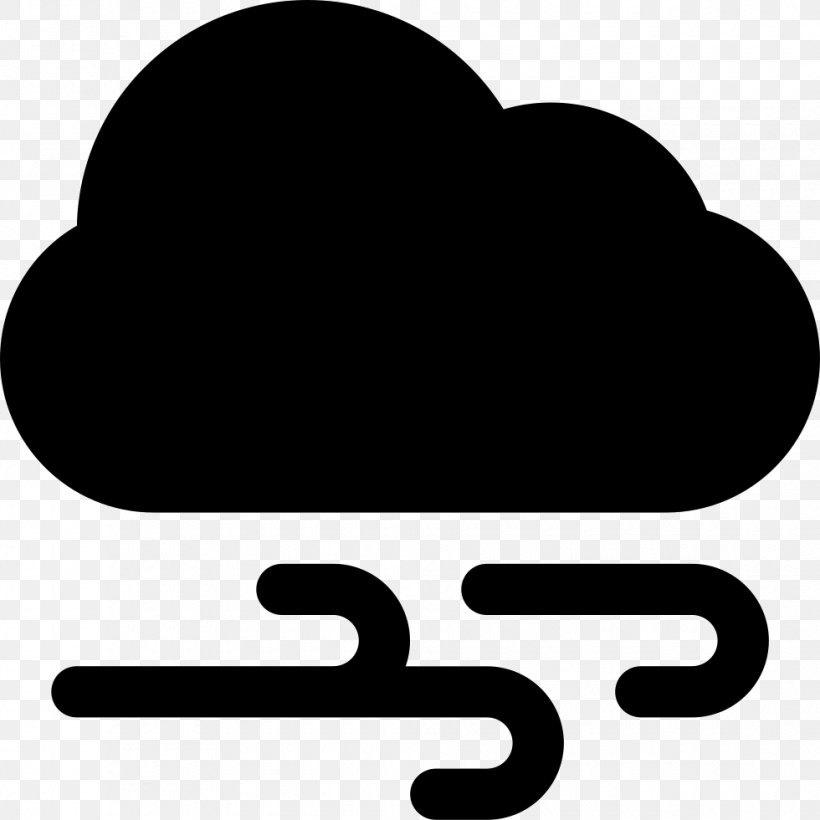 Wind Symbol Cloud Meteorology, PNG, 980x980px, Wind, Black, Black And White, Brand, Climate Download Free