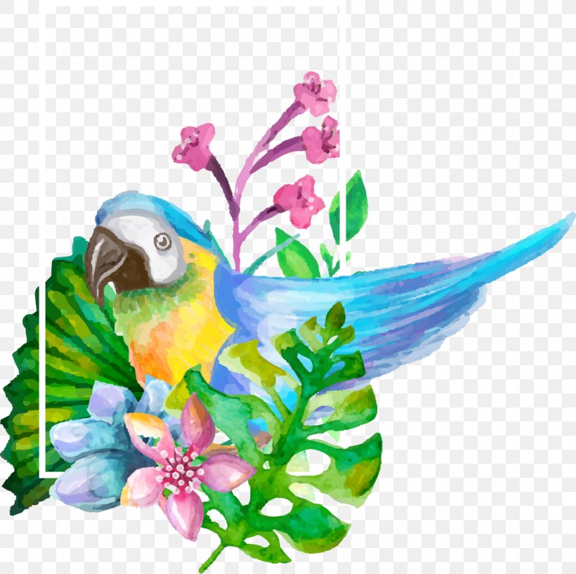 Parrot Drawing Watercolor Painting, PNG, 1142x1139px, Parrot, Beak, Bird, Common Pet Parakeet, Drawing Download Free
