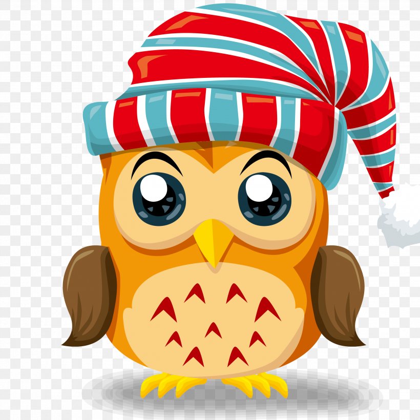 Owl Paper Santa Claus Christmas, PNG, 2702x2702px, Owl, Animation, Beak, Bird, Bird Of Prey Download Free