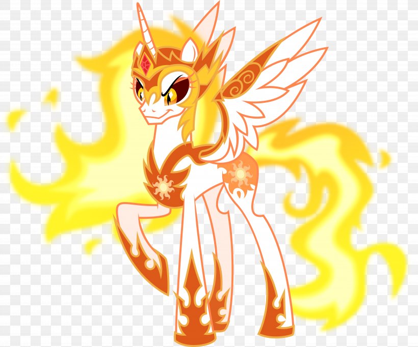 Pony Princess Luna Princess Celestia Twilight Sparkle DeviantArt, PNG, 4959x4126px, Watercolor, Cartoon, Flower, Frame, Heart Download Free