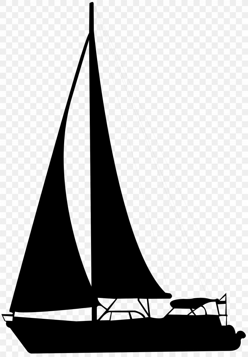 Sailboat Silhouette Clip Art, PNG, 5566x8000px, Sailboat, Black And White, Boat, Brigantine, Caravel Download Free