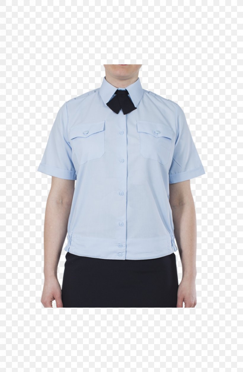 Blouse Uniform Shirt Police Clothing, PNG, 850x1300px, Blouse, Blue, Button, Clothing, Collar Download Free