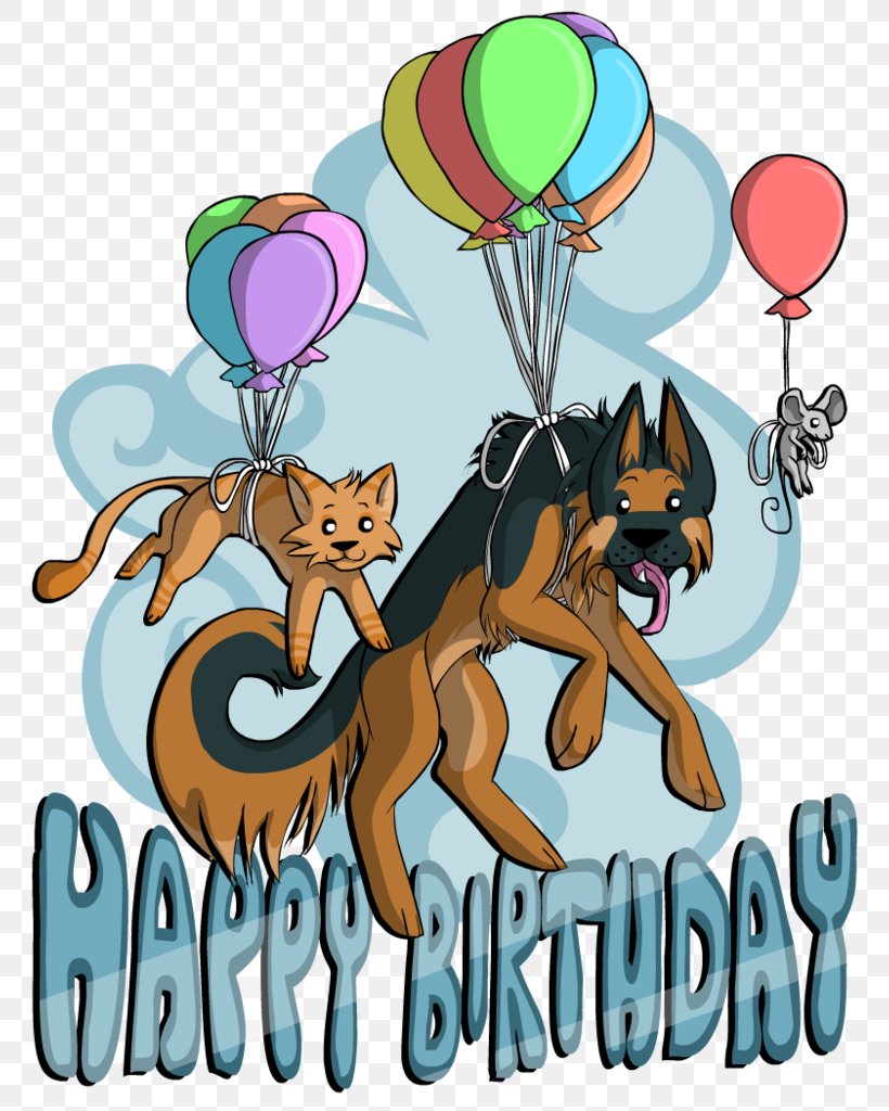Cat Dog Greeting & Note Cards Art, PNG, 780x1024px, Cat, Animal, Art, Balloon, Birthday Download Free