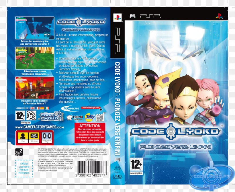 Code Lyoko: Quest For Infinity Wii PlayStation 2 Transformers: The Game, PNG, 1024x837px, Code Lyoko Quest For Infinity, Advertising, Animated Series, Brand, Cheating In Video Games Download Free