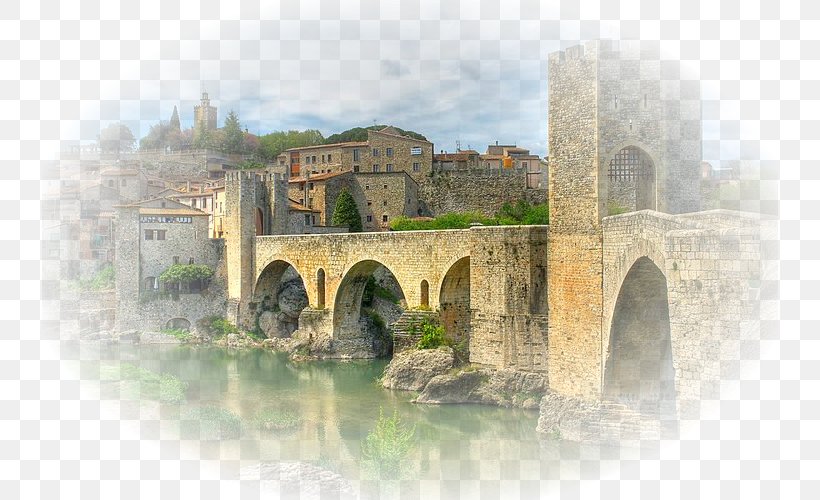 Lleida Bridge Of Besalú Tarragona Middle Ages, PNG, 736x500px, Lleida, Arch, Arch Bridge, Bridge, Castle Download Free