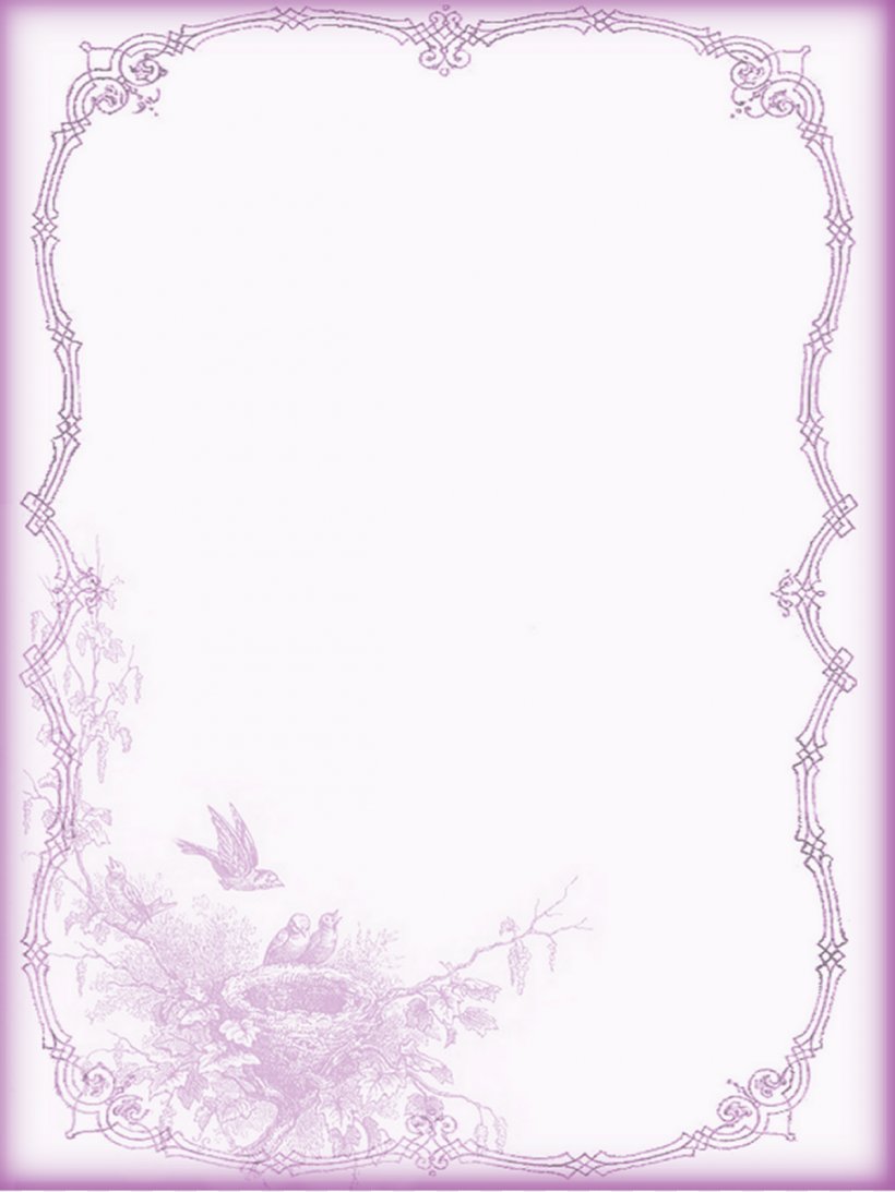 Paper Lilac Lavender Letter Parchment, PNG, 1200x1600px, Paper, Blue, Border, Heart, Lavender Download Free