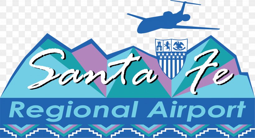 Santa Fe Regional Airport Logo Brand, PNG, 2978x1616px, Santa Fe, Airport, Aqua, Area, Banner Download Free