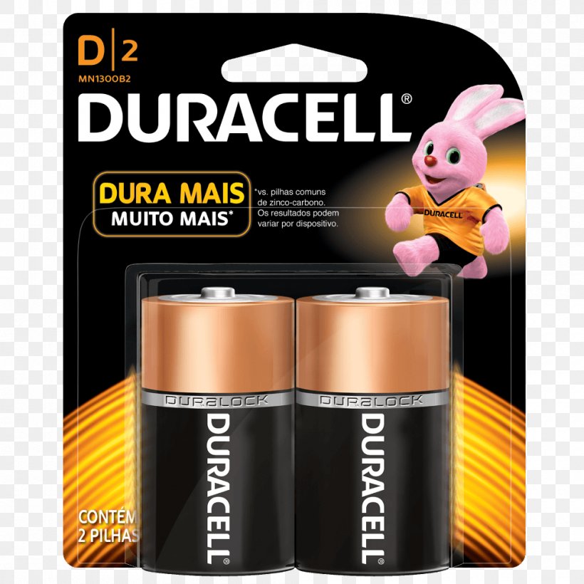 Electric Battery DURACELL Battery Alkaline Battery D Battery, PNG, 1000x1000px, Electric Battery, Alkaline Battery, Battery, D Battery, Duracell Download Free