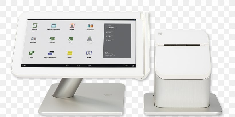 Point Of Sale Clover Network First Data EMV Merchant Services, PNG, 1318x659px, Point Of Sale, Clover Network, Clover Station, Computer Monitor Accessory, Electronics Download Free