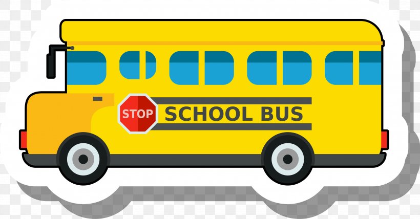 School Bus Clip Art, PNG, 3457x1806px, School Bus, Brand, Bus, Compact Car, Drawing Download Free