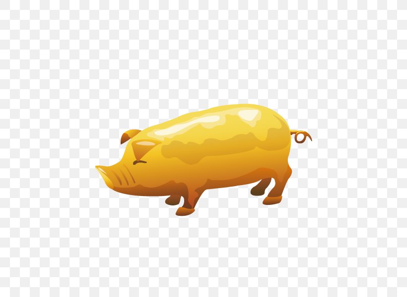 Domestic Pig Download, PNG, 600x600px, Domestic Pig, Cattle Like Mammal, Fauna, Livestock, Orange Download Free