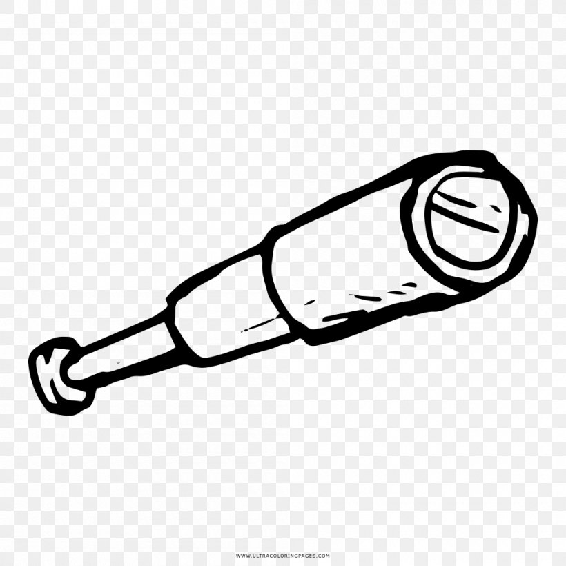 Drawing Spotting Scopes Coloring Book Binoculars Clip Art, PNG, 1000x1000px, Drawing, Area, Binoculars, Black And White, Coloring Book Download Free