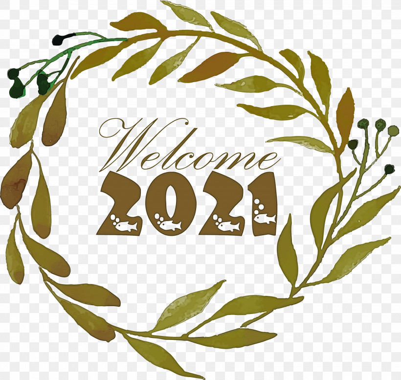 Happy New Year 2021 Welcome 2021 Hello 2021, PNG, 3000x2844px, Happy New Year 2021, Branch, Floral Design, Flower, Happy New Year Download Free