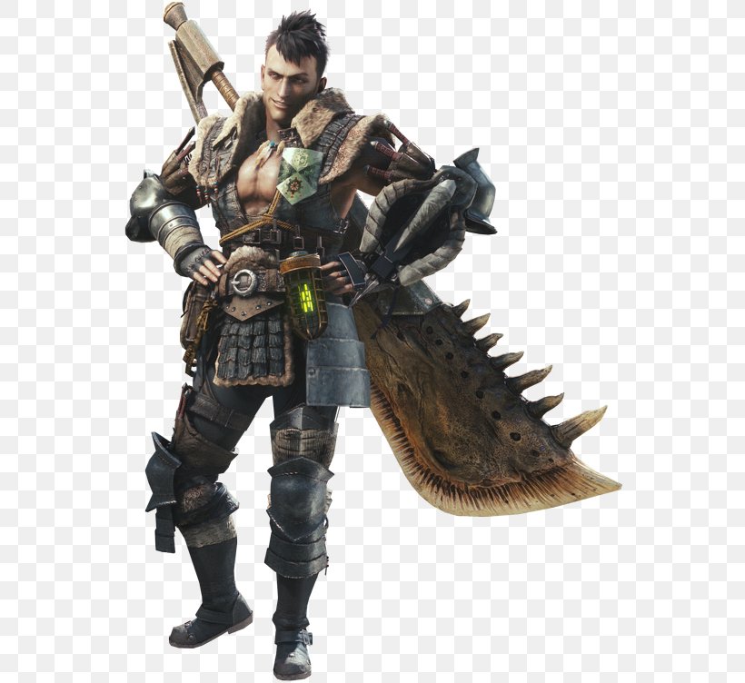 Monster Hunter: World Monster Hunter 4 Tokyo Game Show Monster Hunter Frontier G Monster Hunter Tri, PNG, 560x752px, Monster Hunter World, Action Figure, Armour, Capcom, Character Download Free