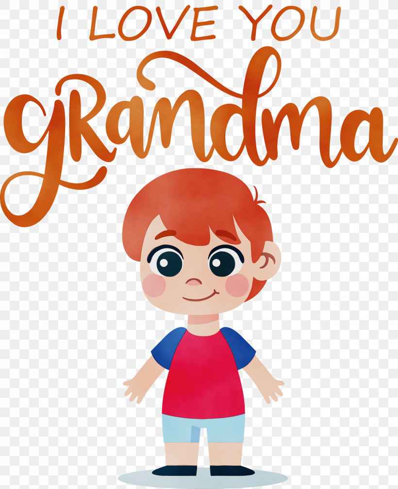Toddler M Cartoon Logo Human Text, PNG, 2440x3000px, Grandmothers Day, Cartoon, Character, Conversation, Grandma Download Free