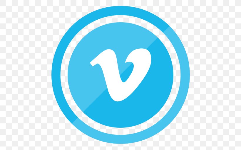 Vimeo Icon Transparent., PNG, 512x512px, Social Media, Aqua, Area, Blue, Brand Download Free