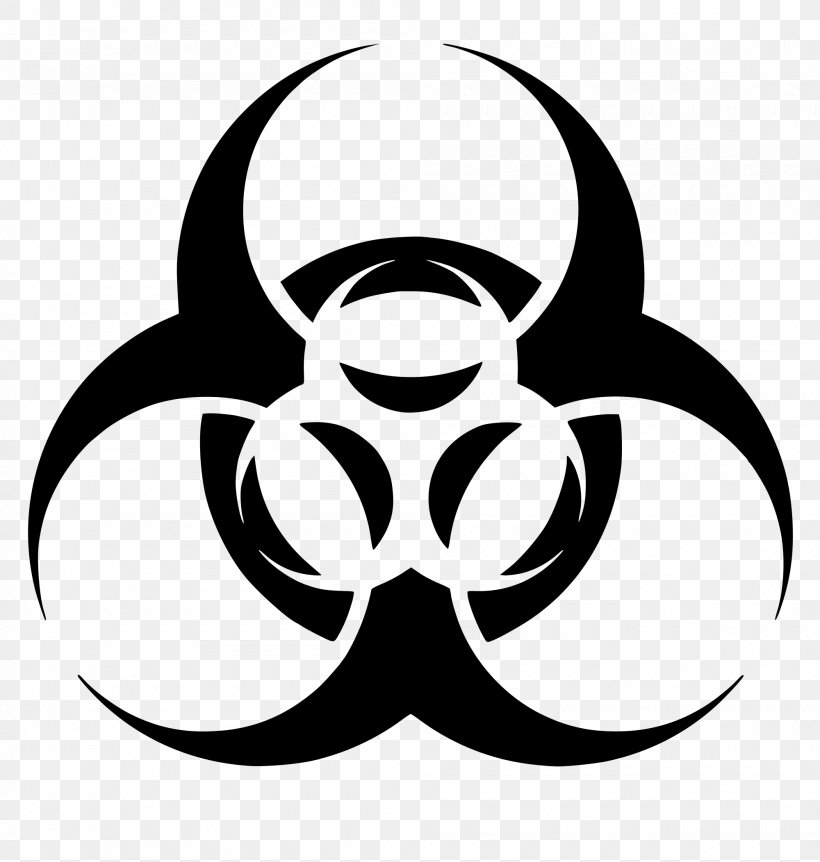 Biological Hazard Hazard Symbol Clip Art, PNG, 2000x2104px, Biological Hazard, Artwork, Biology, Black, Black And White Download Free