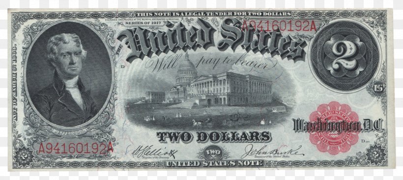 United States Two-dollar Bill United States Note United States One-dollar Bill Banknote United States Dollar, PNG, 2335x1049px, United States Twodollar Bill, Bank, Banknote, Banknotes Of The Canadian Dollar, Bureau Of Engraving And Printing Download Free