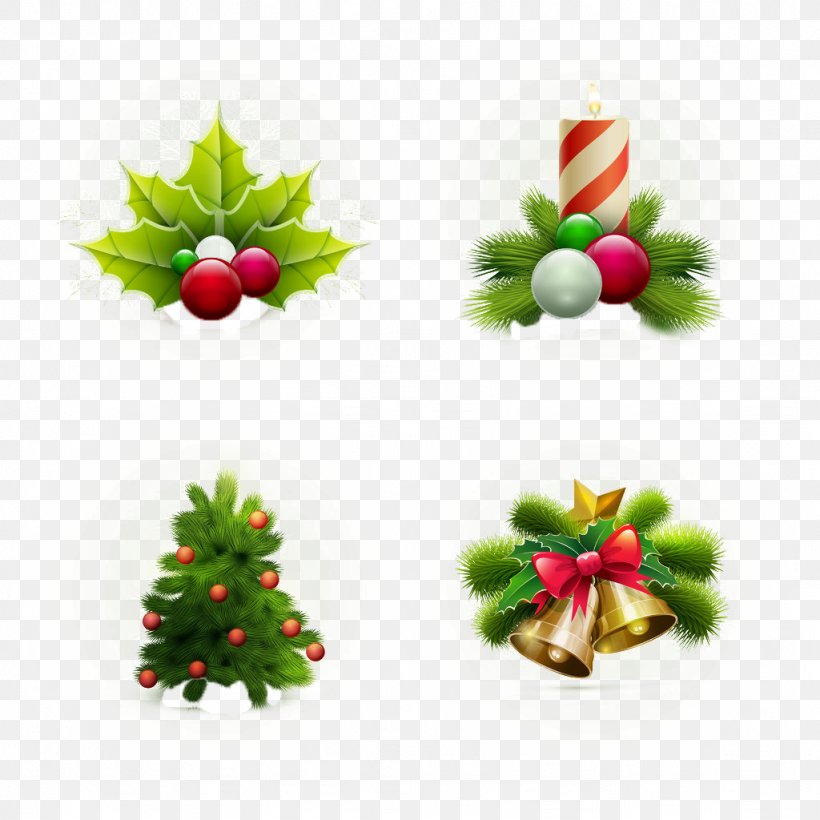Christmas Tree Christmas Ornament Illustration, PNG, 1024x1024px, Christmas, Candle, Christmas Card, Christmas Decoration, Christmas Eve Download Free