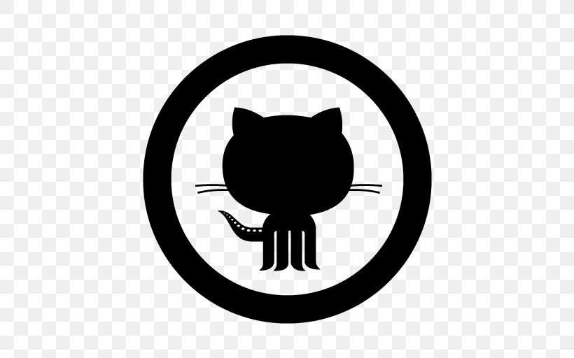 GitHub Repository, PNG, 512x512px, Github, Black, Black And White, Black Cat, Carnivoran Download Free