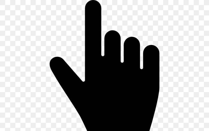 Computer Mouse Pointer Cursor, PNG, 512x512px, Computer Mouse, Black And White, Cursor, Finger, Hand Download Free