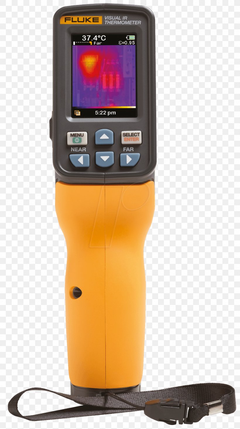 Infrared Thermometers Fluke Corporation Multimeter Thermographic Camera Laser, PNG, 874x1560px, Infrared Thermometers, Camera, Current Clamp, Electronic Device, Electronic Test Equipment Download Free