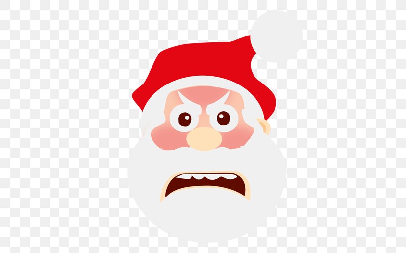 Santa Claus Smile Emoticon Clip Art, PNG, 512x512px, Santa Claus, Cartoon, Cheek, Christmas, Christmas Ornament Download Free
