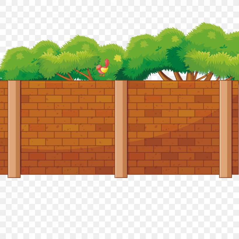 Wall Euclidean Vector Orange Fence, PNG, 1200x1200px, Wall, Brick, Brickwork, Fence, Grass Download Free