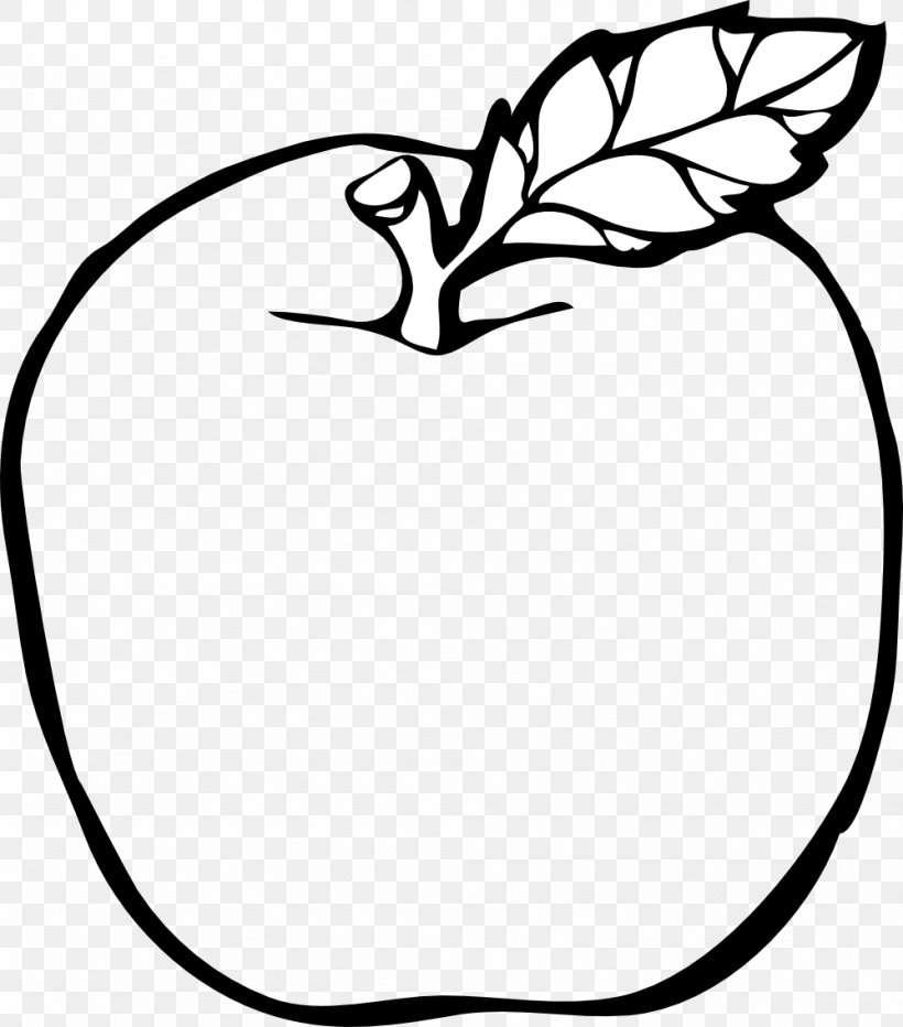 Apple Black And White Clip Art Png 999x1136px Watercolor Cartoon Flower Frame Heart Download Free