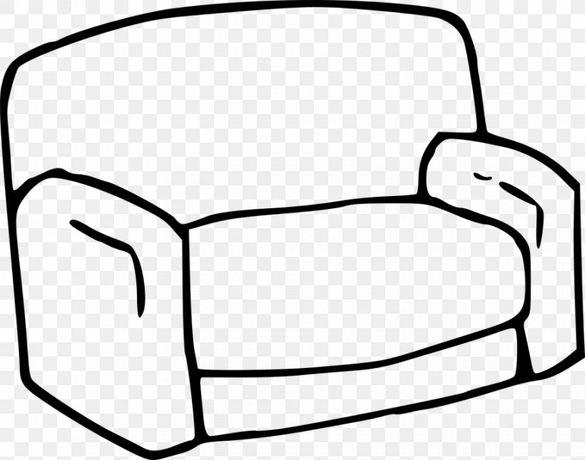Couch Living Room Chair Clip Art, PNG, 914x720px, Couch, Area, Artwork, Black, Black And White Download Free