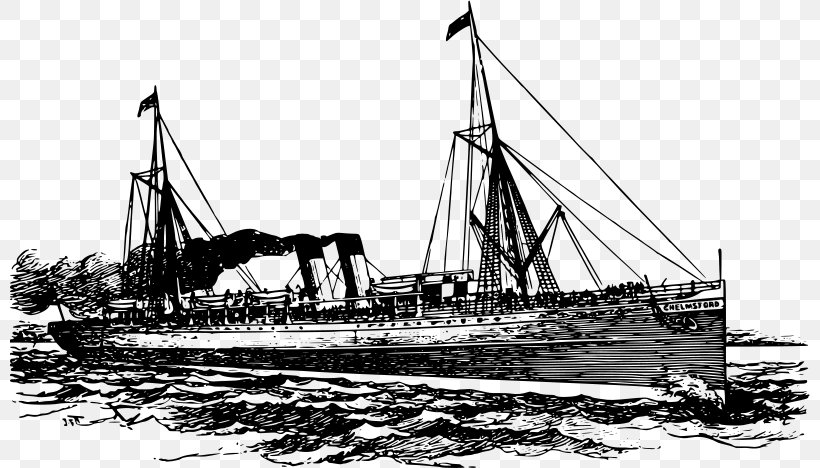 Steamship Steamboat Clip Art, PNG, 800x468px, Steamship, Baltimore Clipper, Barque, Boat, Caravel Download Free