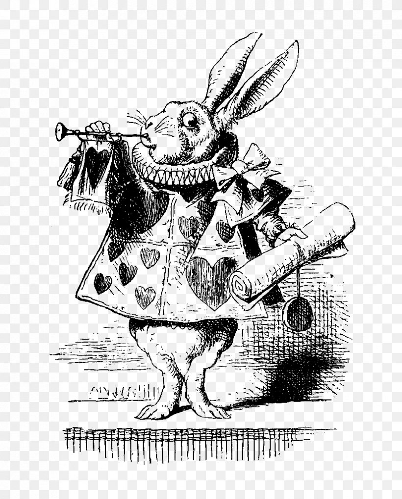 Alice's Adventures In Wonderland White Rabbit The Mad Hatter The Tenniel Illustrations For Carroll's Alice In Wonderland, PNG, 827x1027px, Alice S Adventures In Wonderland, Alice In Wonderland, Art, Artwork, Bird Download Free