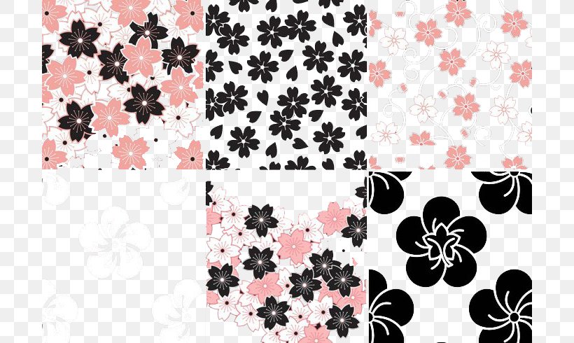 Cherry Blossom Flower Pattern, PNG, 700x490px, Cherry Blossom, Blossom, Drawing, Flower, Motif Download Free