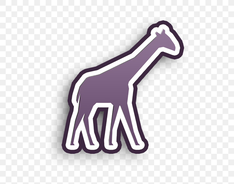 Giraffe Silhouette Icon POI Nature Icon Animals Icon, PNG, 598x646px, Poi Nature Icon, Animals Icon, Biology, Hm, Horse Download Free