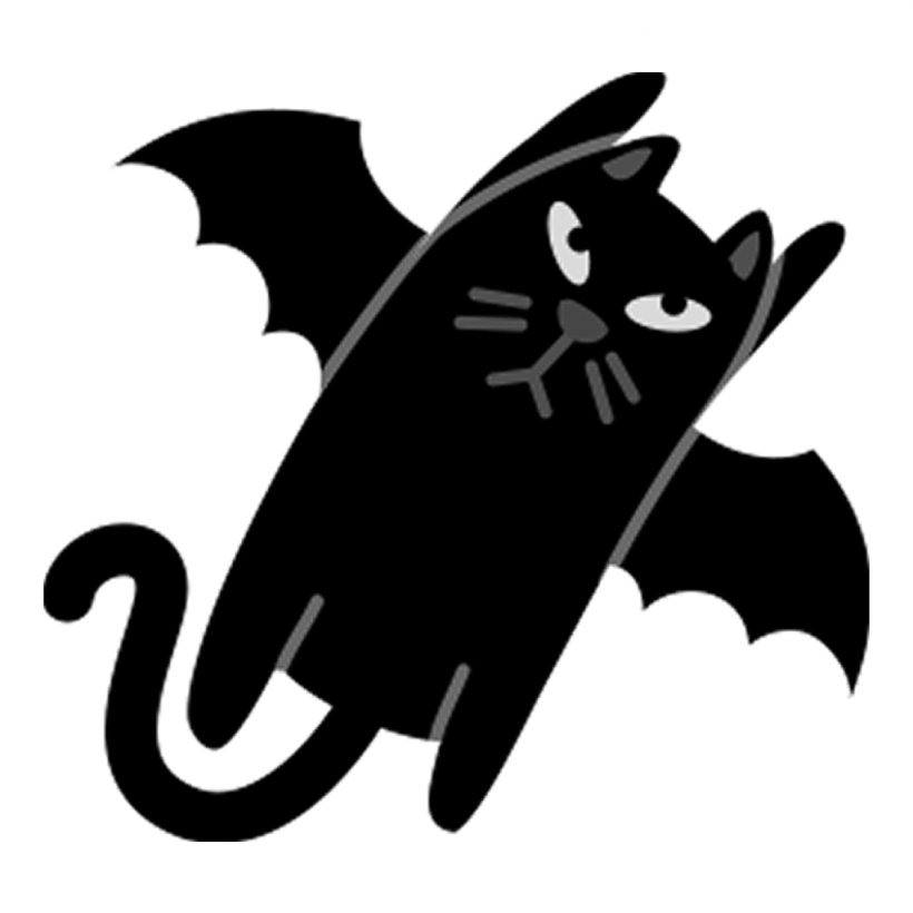 Cat Download Clip Art, PNG, 1024x1024px, Cat, Bat, Black, Black And White, Carnivoran Download Free