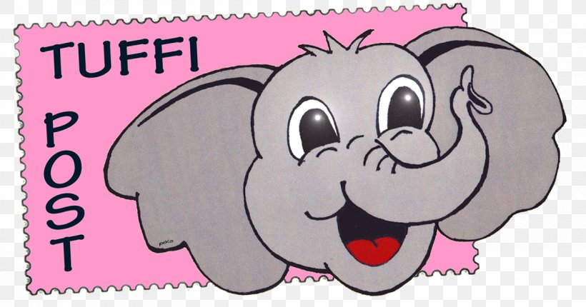 Elephantidae Tuffi Wuppertal Post Cards Mail, PNG, 1200x630px, Watercolor, Cartoon, Flower, Frame, Heart Download Free