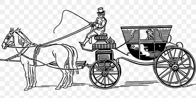 Horse-drawn Vehicle Carriage Horse And Buggy Cabriolet, PNG, 960x480px, Horse, Automotive Design, Barouche, Berlin, Black And White Download Free