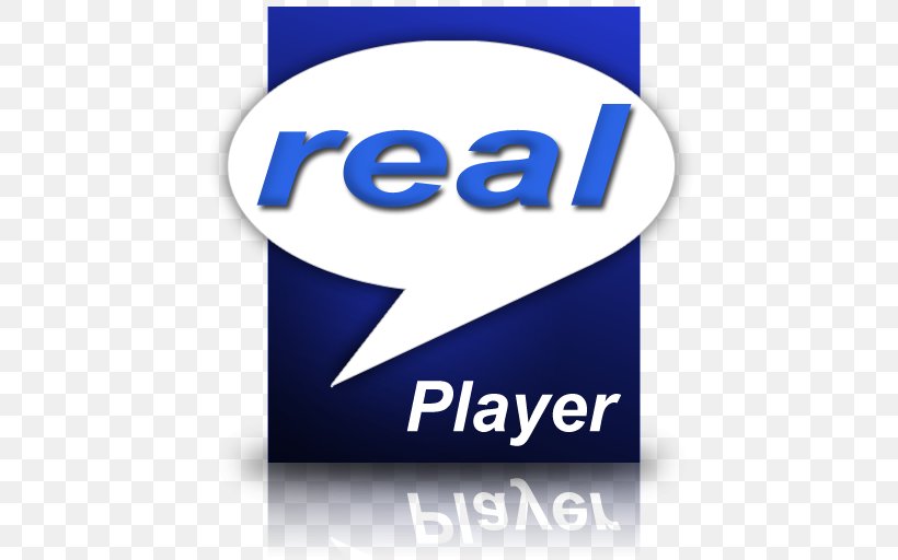 Logo Brand Trademark RealPlayer Font, PNG, 512x512px, Logo, Area, Blue, Brand, Label Download Free