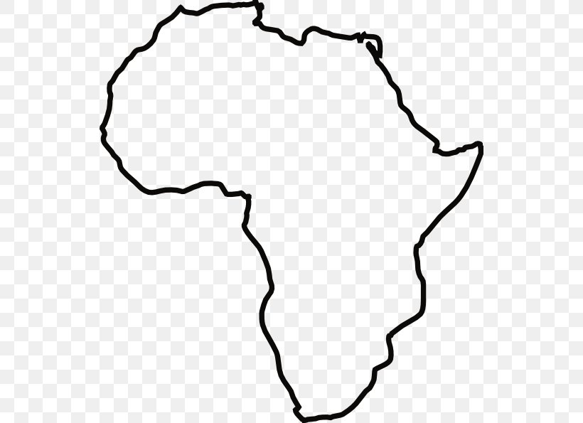 Africa Blank Map Drawing Clip Art, PNG, 540x595px, Africa, Area, Black, Black And White, Blank Map Download Free